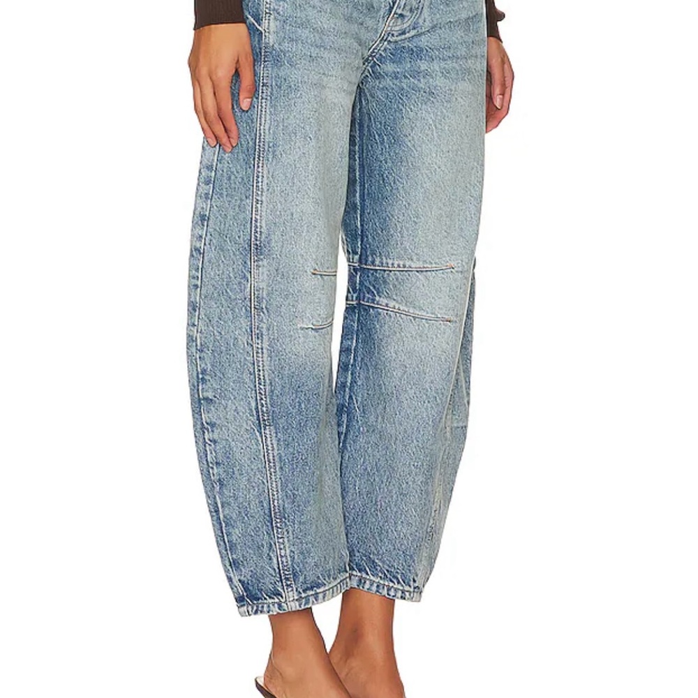 We The Free X Free People- Good Luck mid rise barrel jeans - Picture 3 of 10